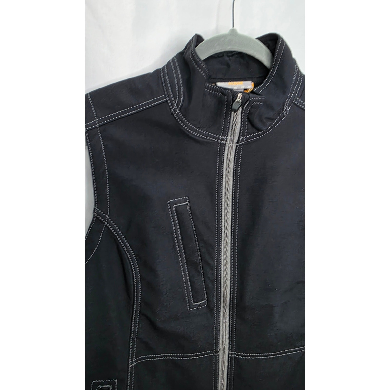 Ariat Rebar Stretch Canvas Softshell Vest Women’s Black Full Zip Workwear Size L