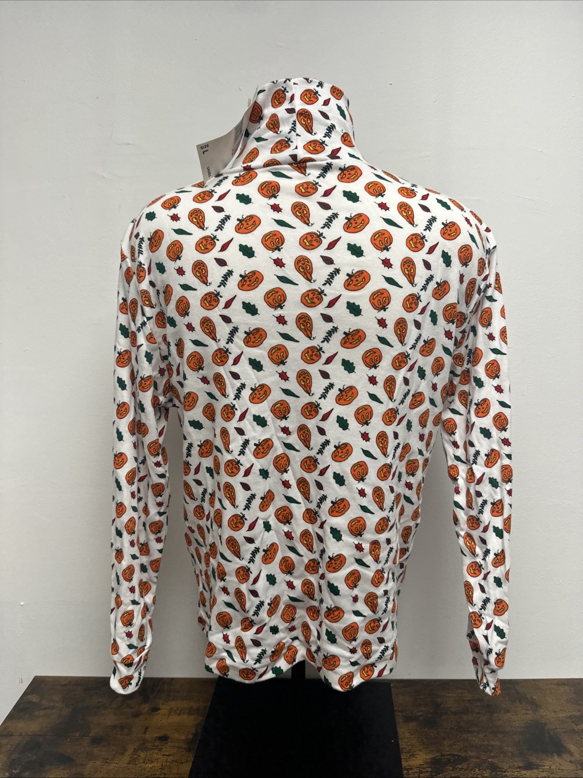 VTG Basic Editions Women’s Halloween Turtle Neck Shirt Jack O Lanterns SZ LARGE