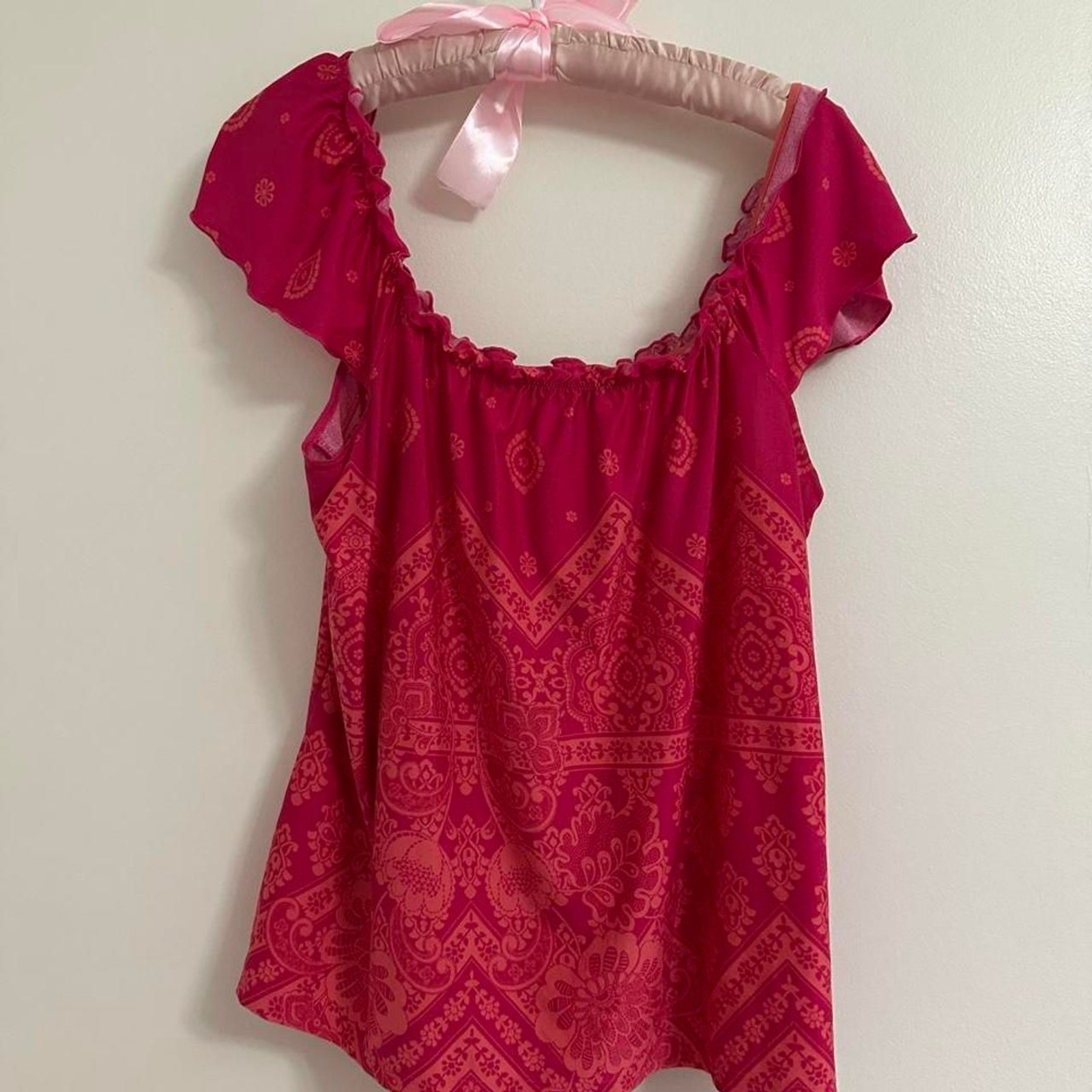 Linea-donatella Women’s Pink and Red Blouse