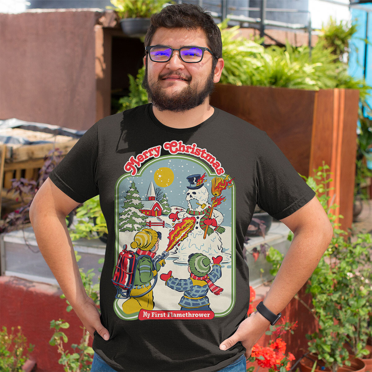 My First Flamethrower 90s Bold Statement T Shirt #SR#T433