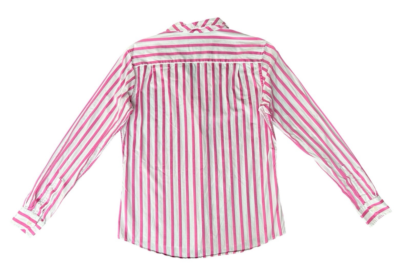 Sarah Alexandra Signature Pretty In Pink Striped Shirt Button Up Cotton Size 6