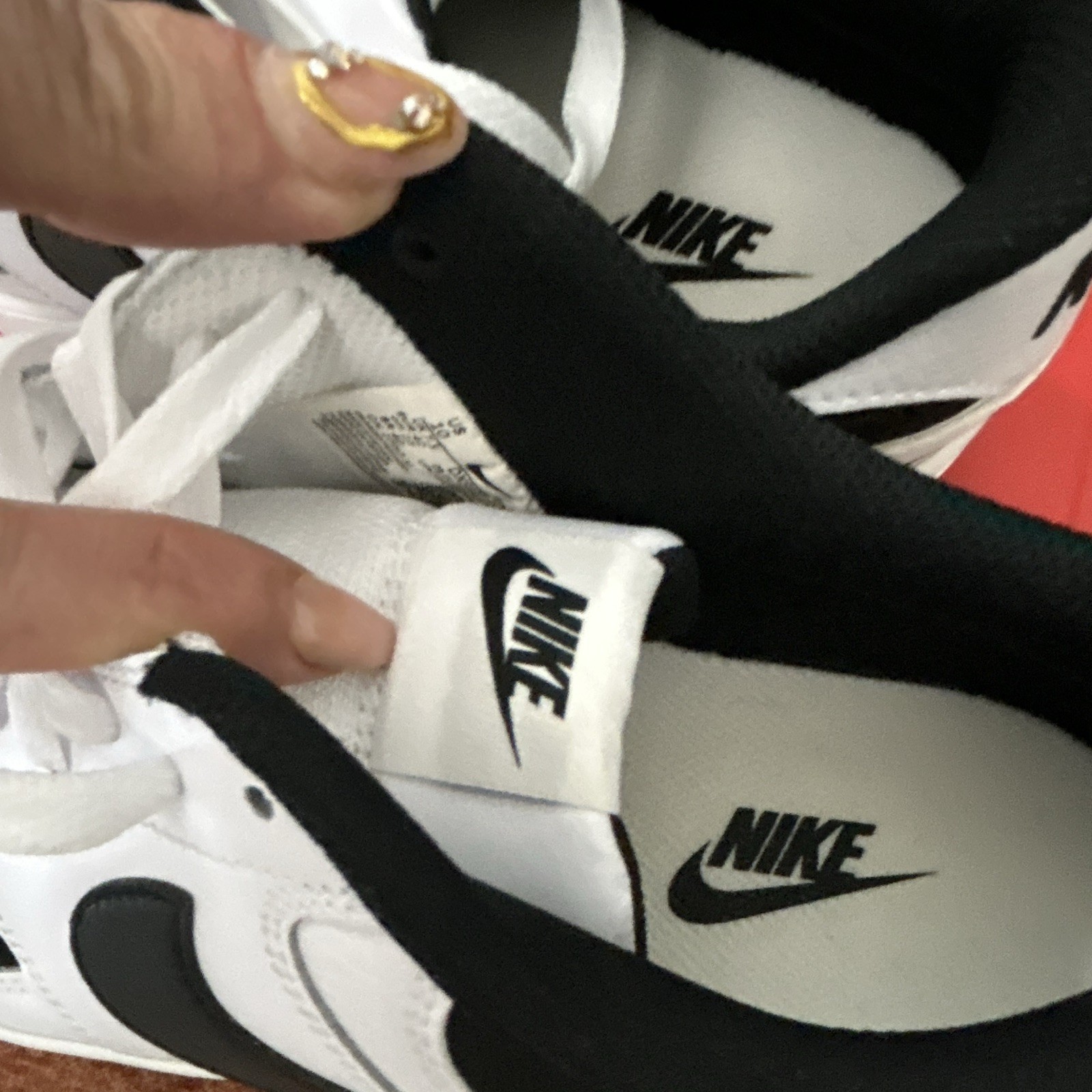 Nike Gamma Force White/Black Low Top Leather Lace-Up woman’s Sneakers DX9176-100