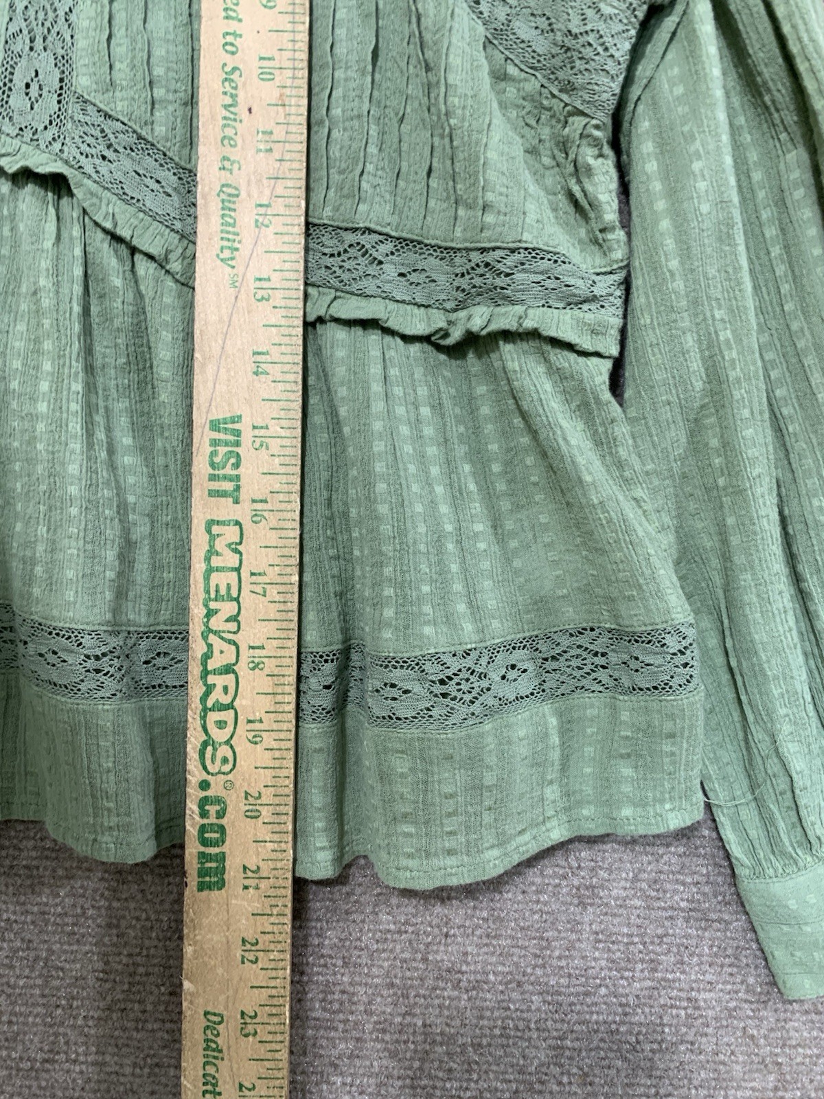 American Eagle Babydoll Milkmaid Blouse Sz M Whimsy Cottagecore Peasant Boho