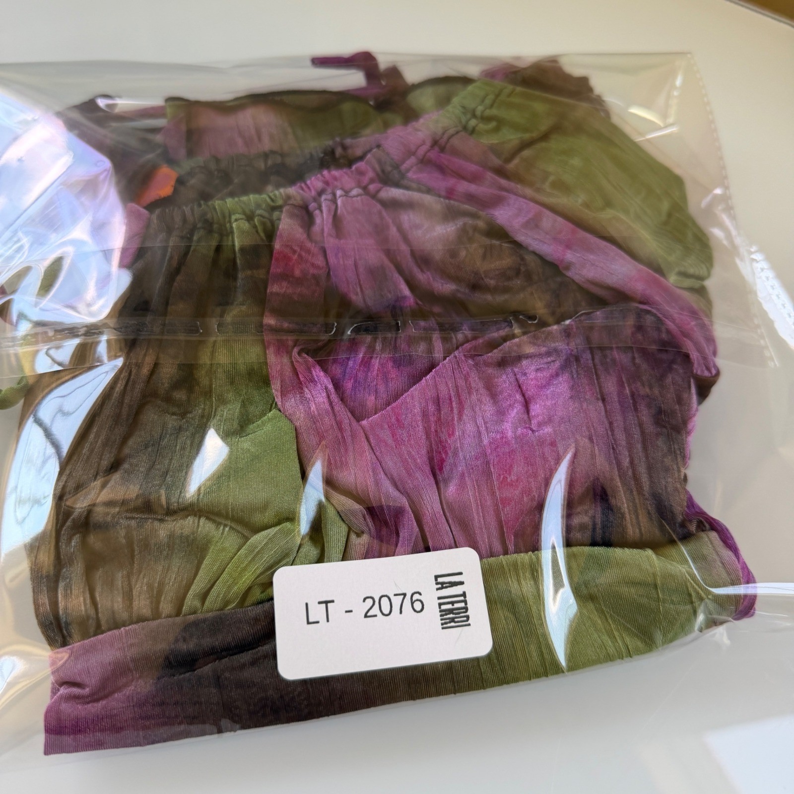 Purple Green Tie Dye Milkmaid Top Fairy Grunge Y2K Vintage Small
