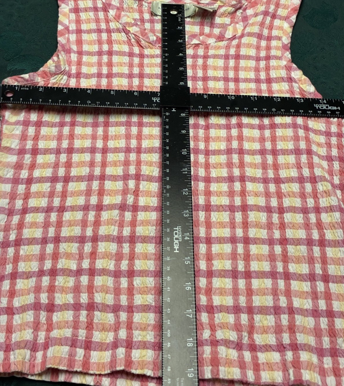 Lemon Grass Smocked Multi-Colored Sleeveless Top Size L (Check Measurements)