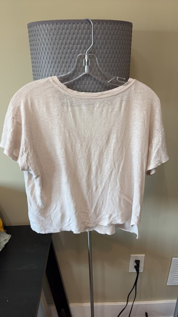 Lou & Grey Women’s Beige Linen T-Shirt