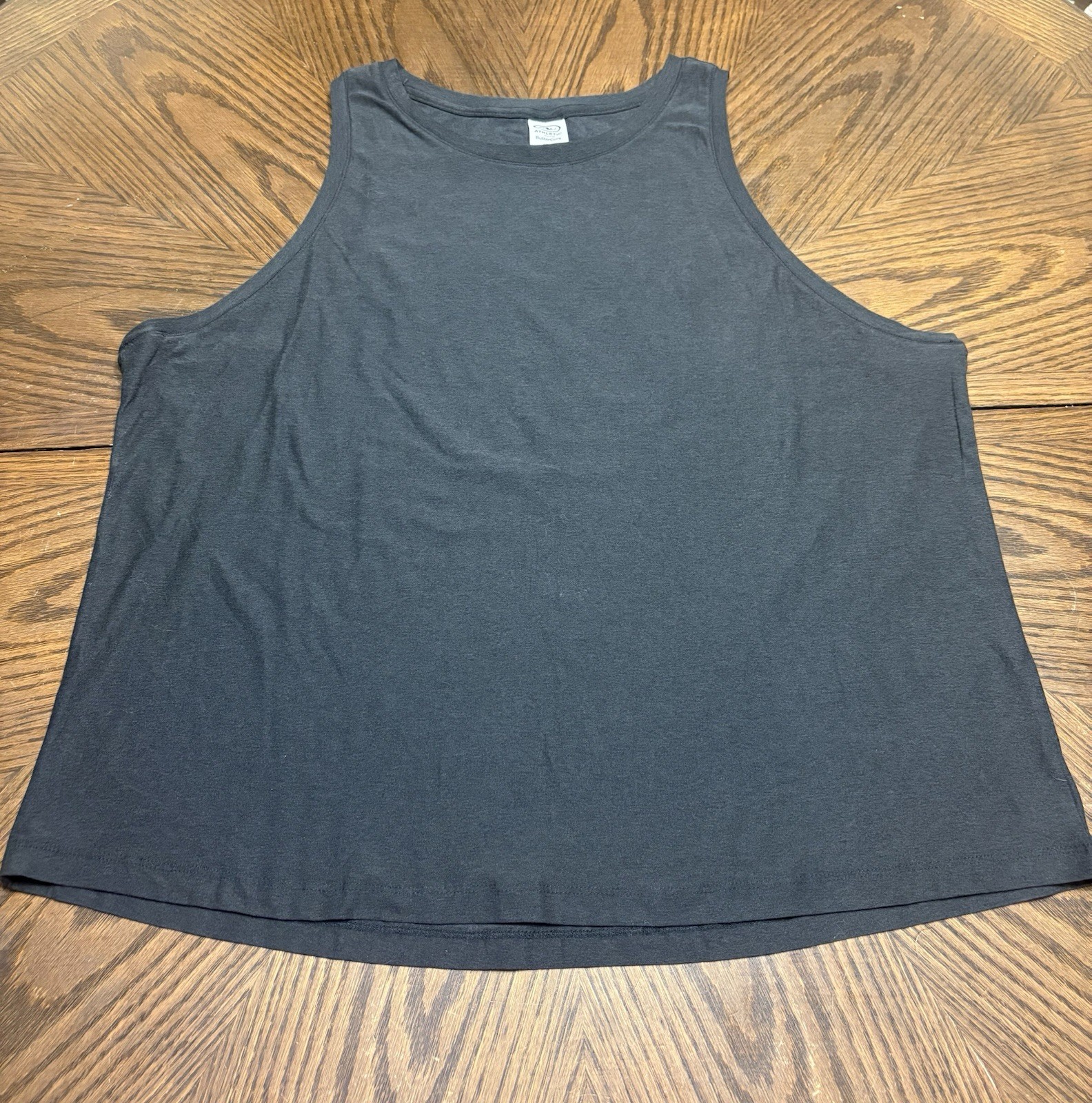 Athletic Works ButterCore Gray Knit Crew Neck Sleeveless Tank Top Women’s 2XL