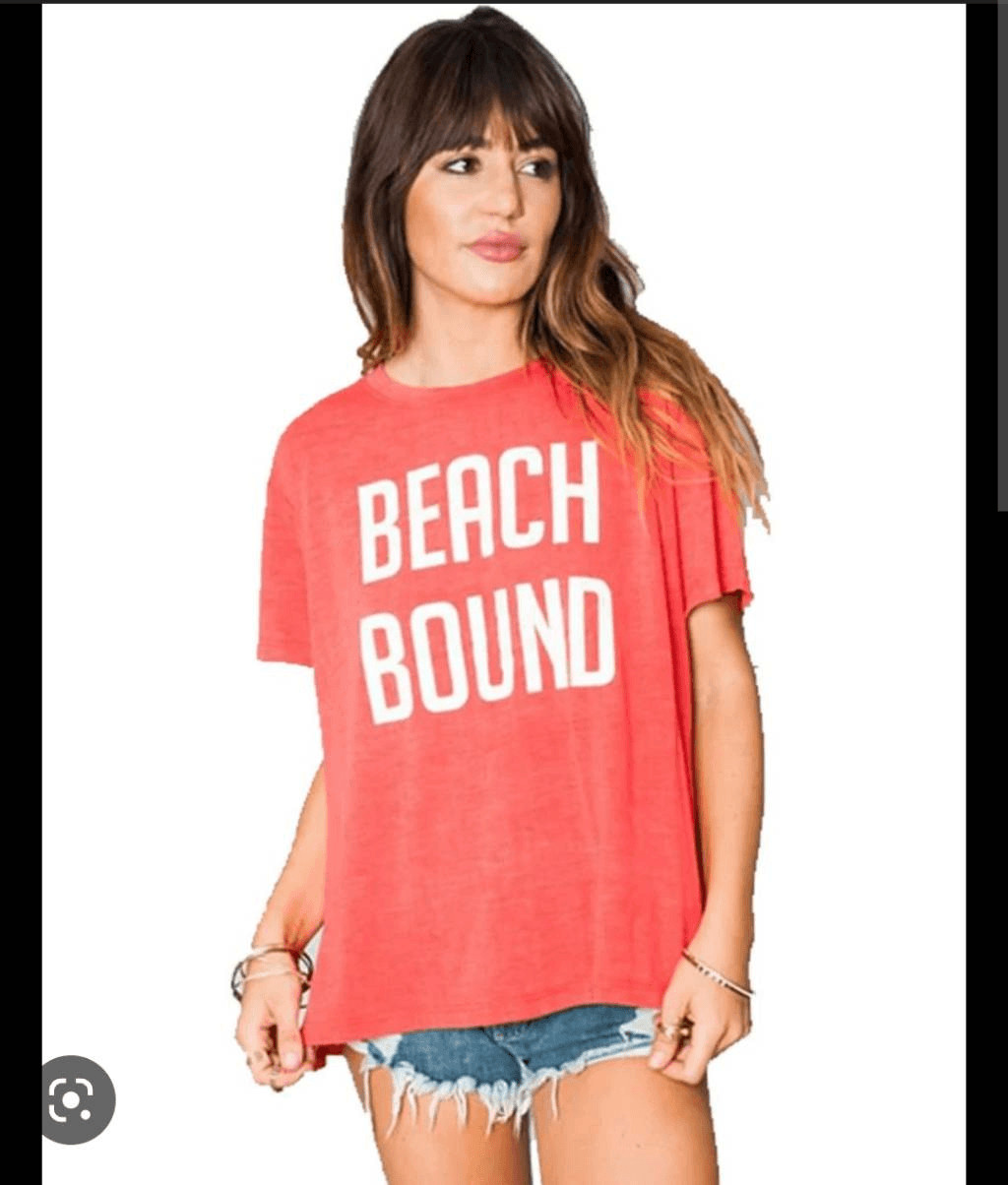 NWOT SHOW ME YOUR MUMU COALSON TEE BEACH BOUND CS