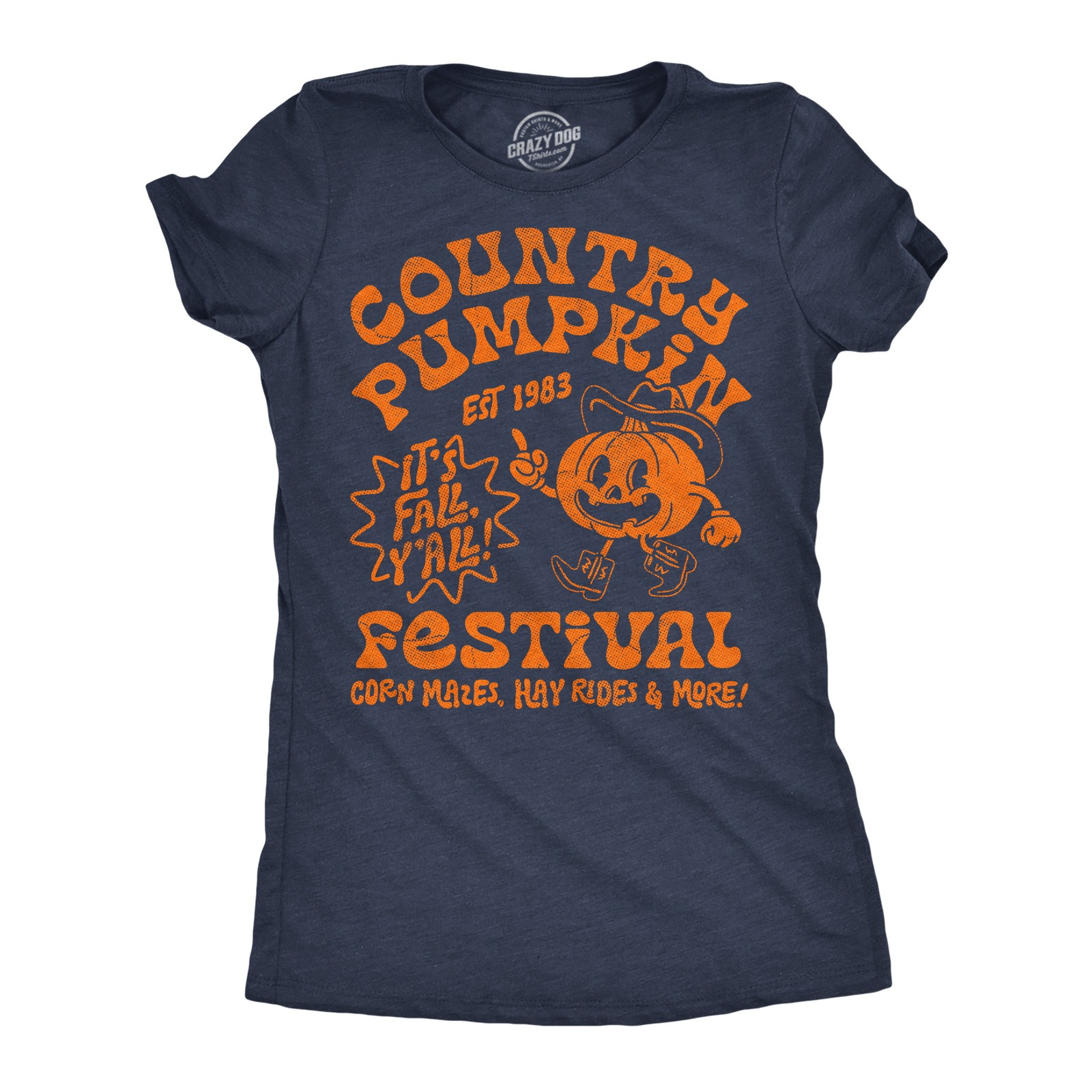 Womens Funny T Shirts Country Pumpkin Festival Sarcastic Thanksgiving Graphic