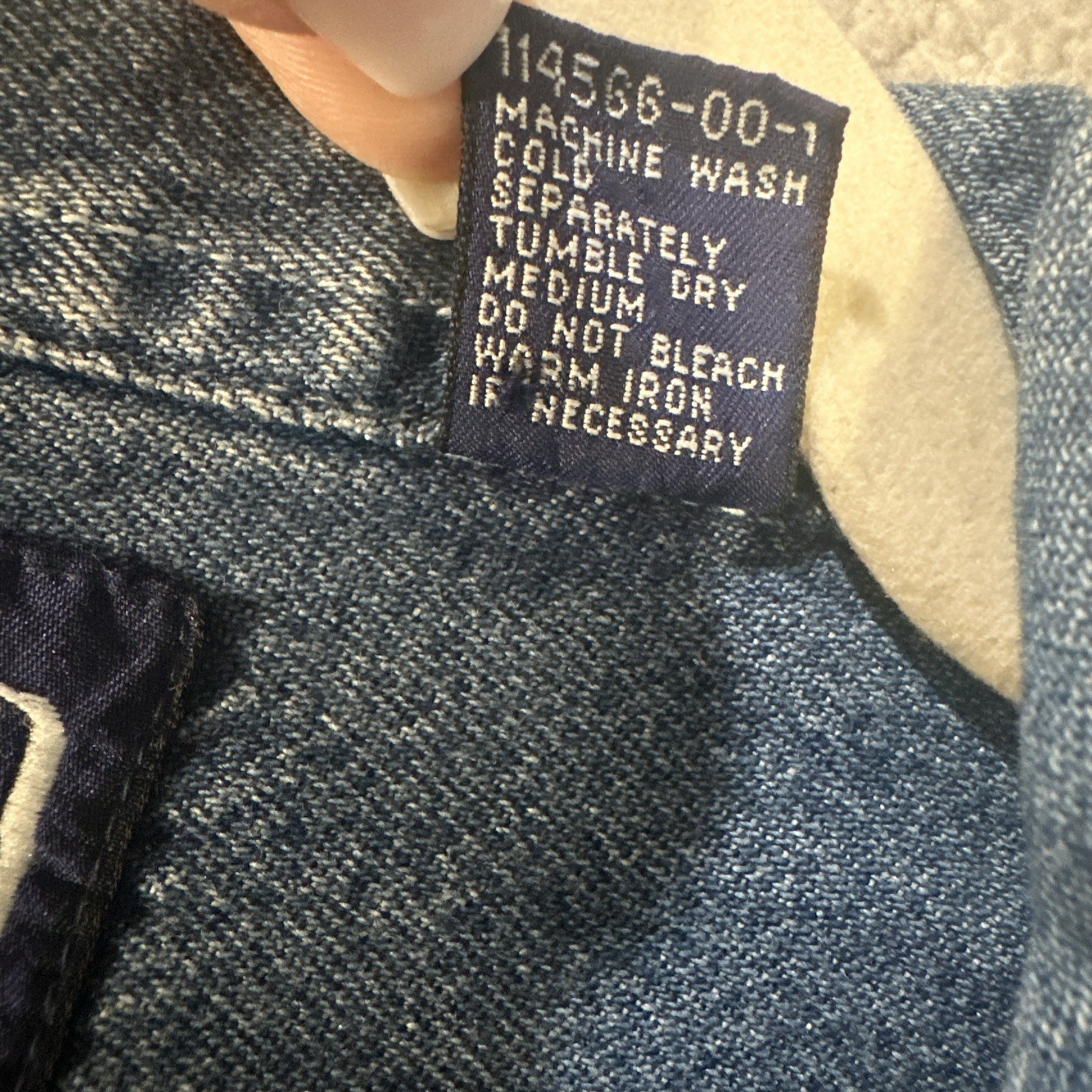 Vintage GAP Denim Half Zip Heavy Pockets Size Large 90s Y2K