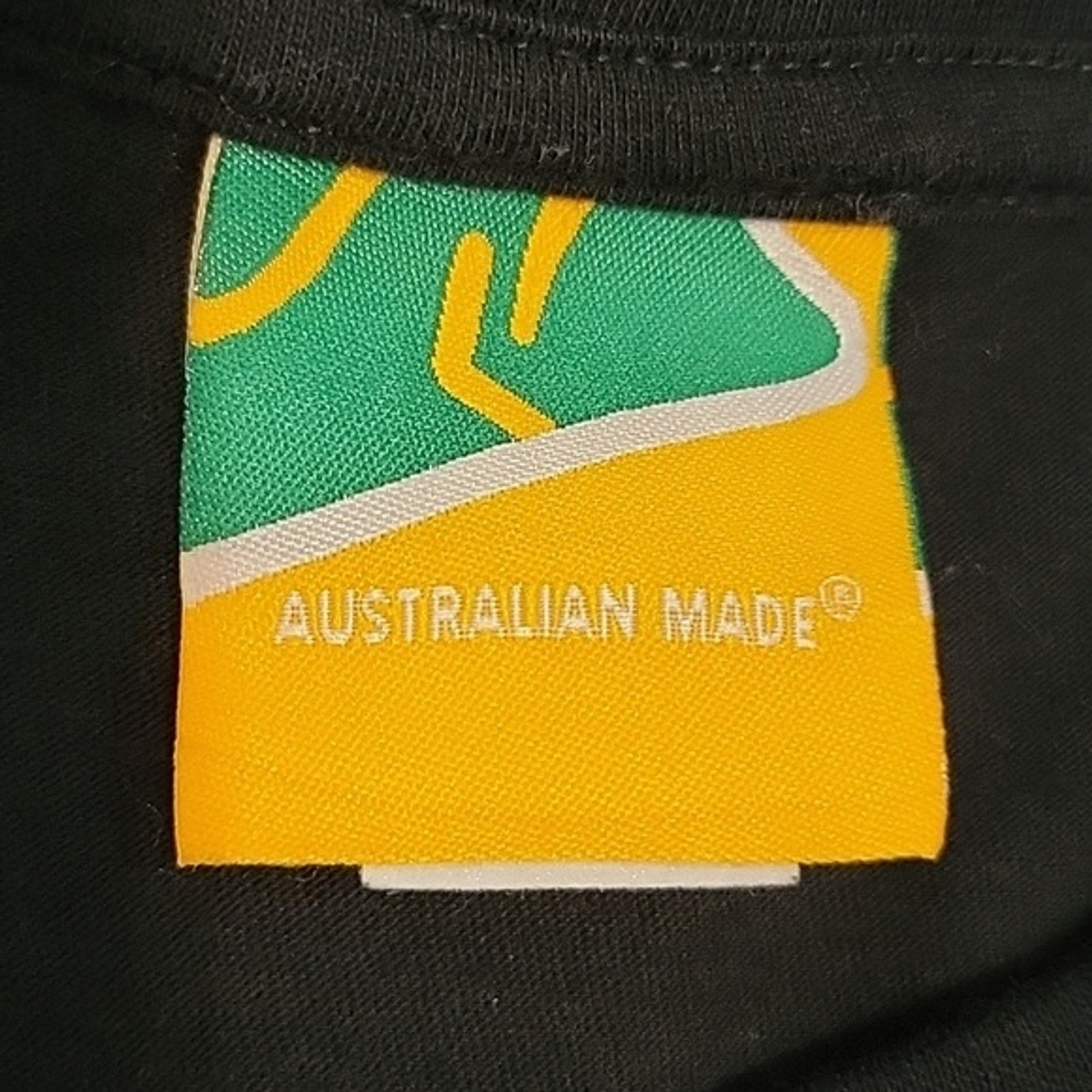 AUSTRALIA Top Womans Small Black Down Under Graphic Tee