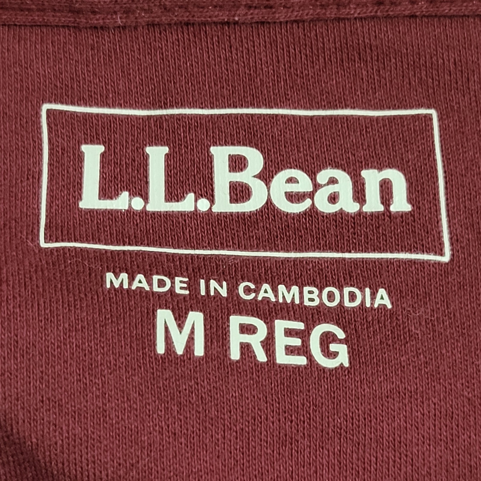 LLBean Top Women M 100% Cotton Dark Plum Shawl Collar Long Sleeve Preppy Casual