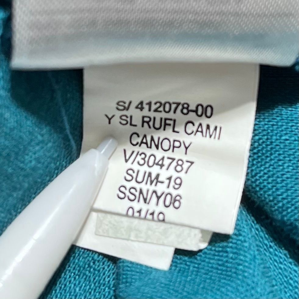 Old Navy Womens Cami Tank Top Size Large Dark Teal Adjustable Straps