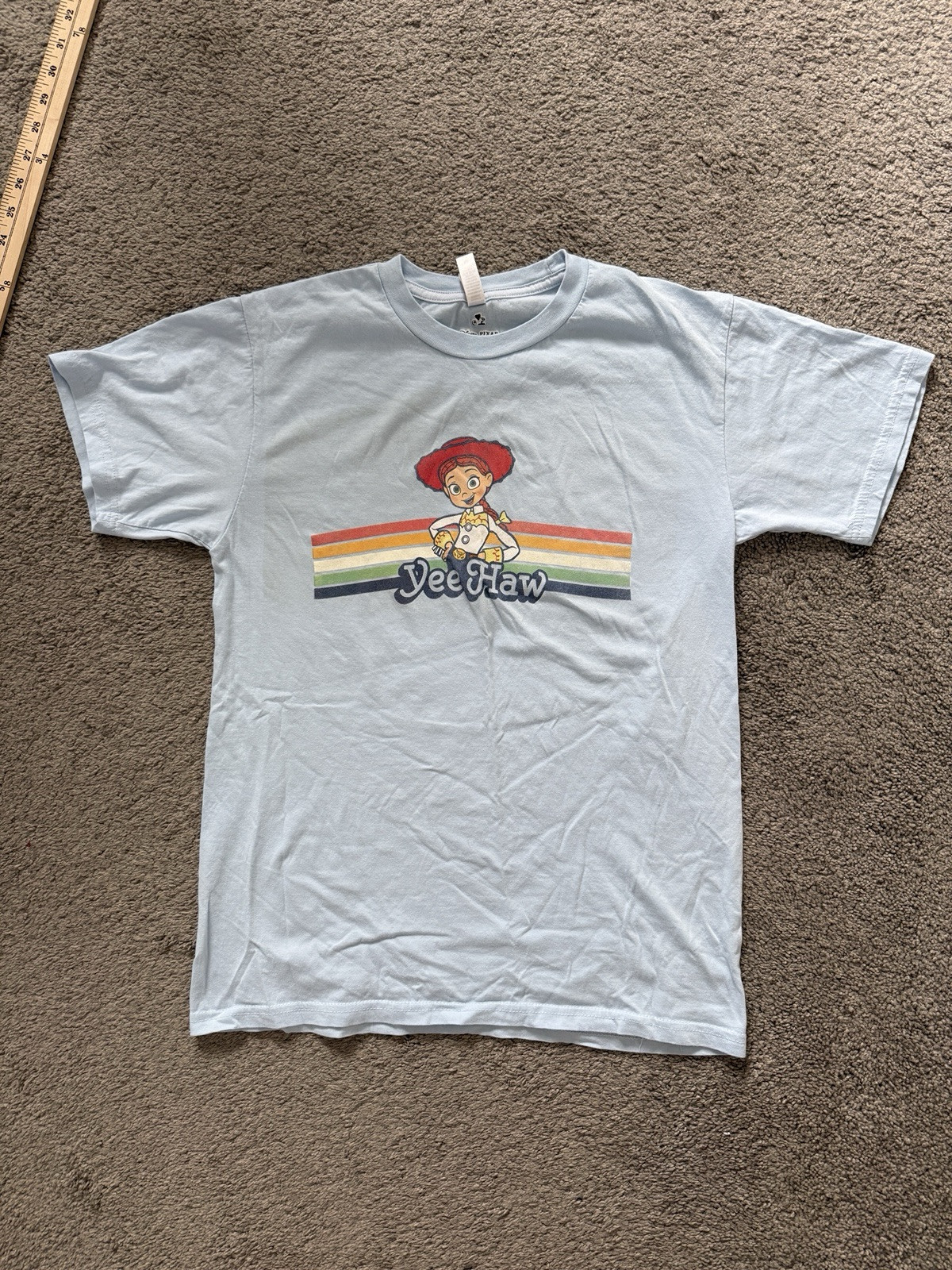 Disney Pixar Toy Story Jessie Cowgirl Shirt Blue Womens Medium