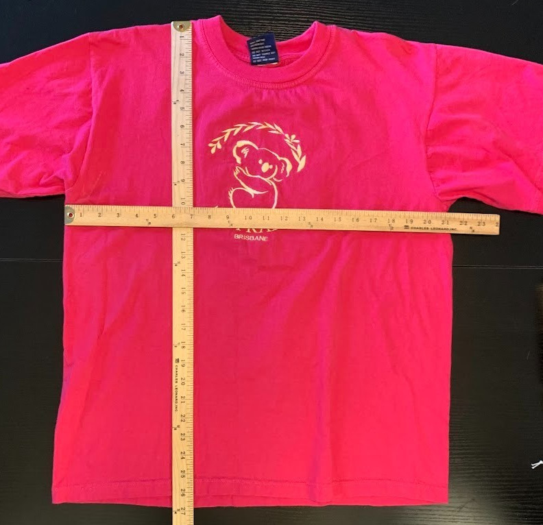 Vintage Australia Tourist T Shirt Pink Brisbane Koala Graphic Souvenir Size L