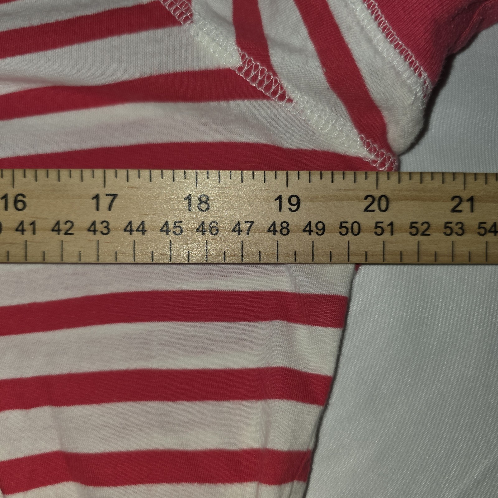 Ralph Lauren Sport Striped T-Shirt Women’s XL Pink White Pony Logo Short Sleeve