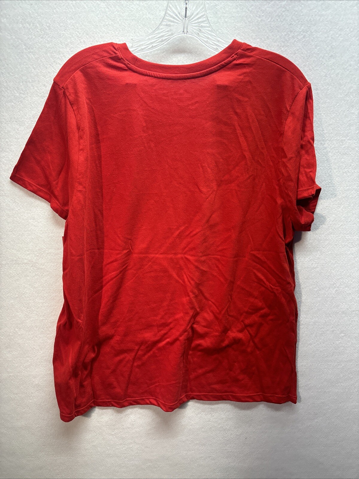 Women’s Wondershop Feliz Navidad Short Sleeve Holiday T Shirt Red XXL NEW!