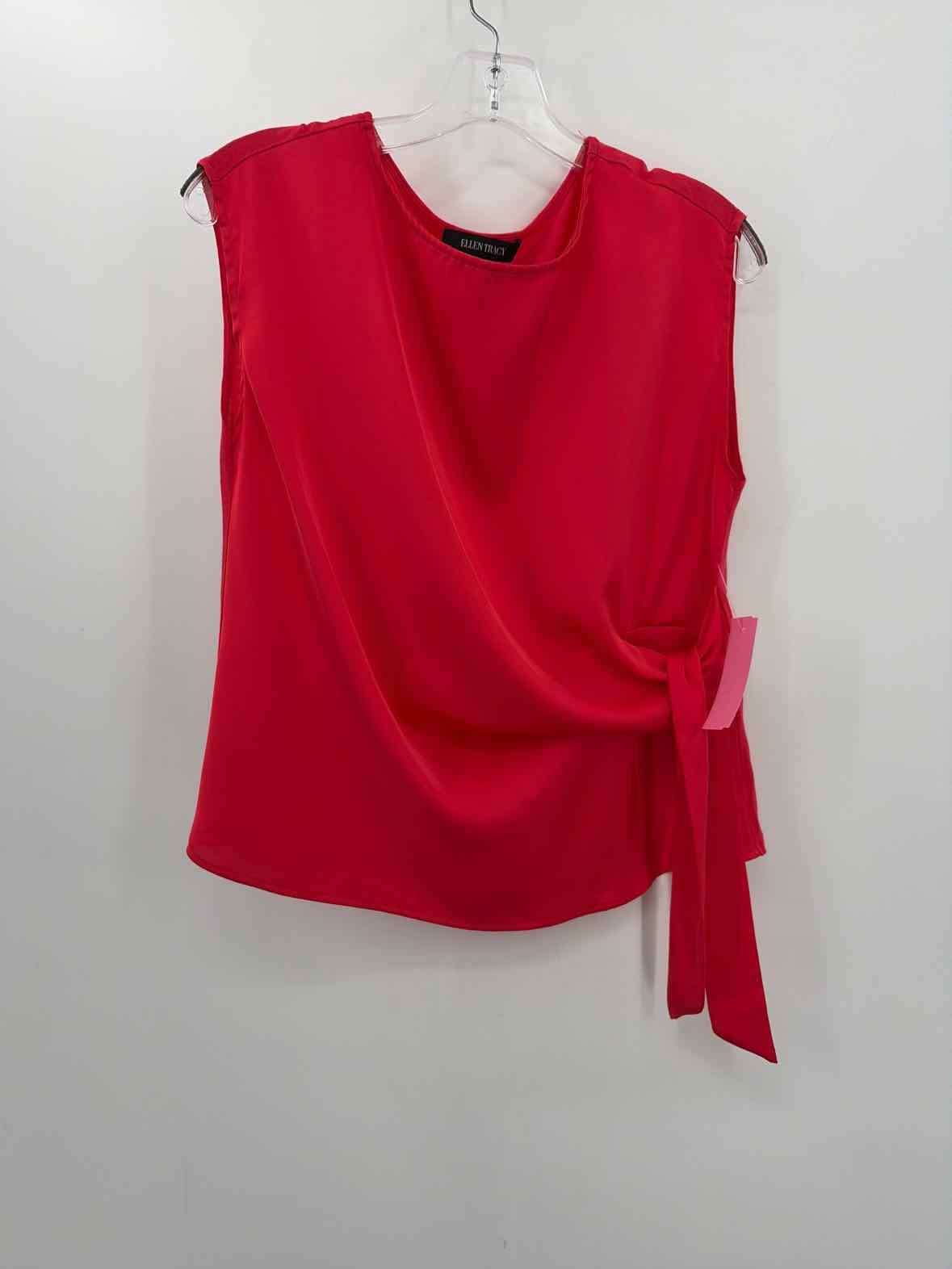 Pre-Owned Ellen Tracy Red Size Small Blouse