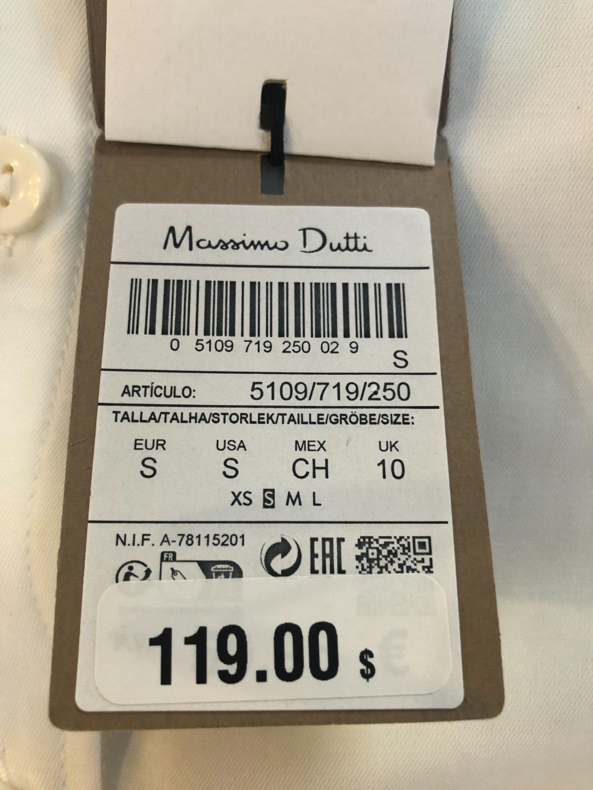 Massimo Dutti Flowing lyocell blend oversize blouse/tunic length BNWT $119 Small