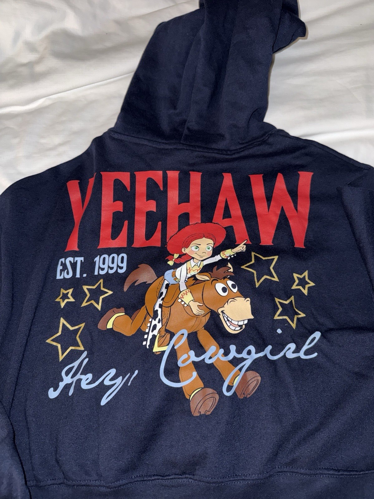 MD Juniors Disney/PIXAR Toy Story 5 Jessie “YEEHAW” Zip Up Jacket Hoodie, NWT!