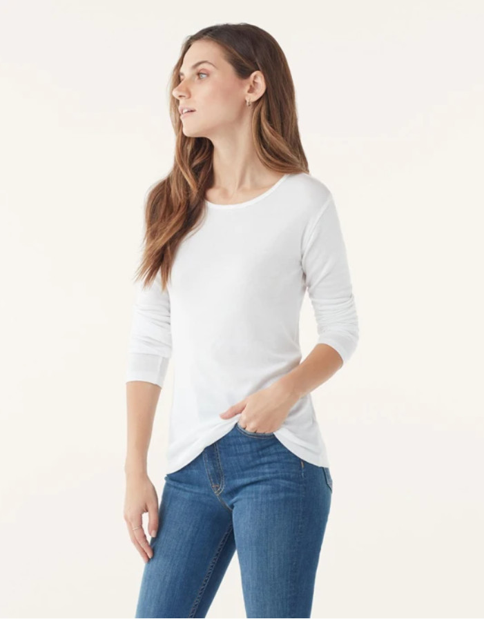 NWT Splendid Women’s Long Sleeve Tee Size XS S M L XL Green Gray Black White $55