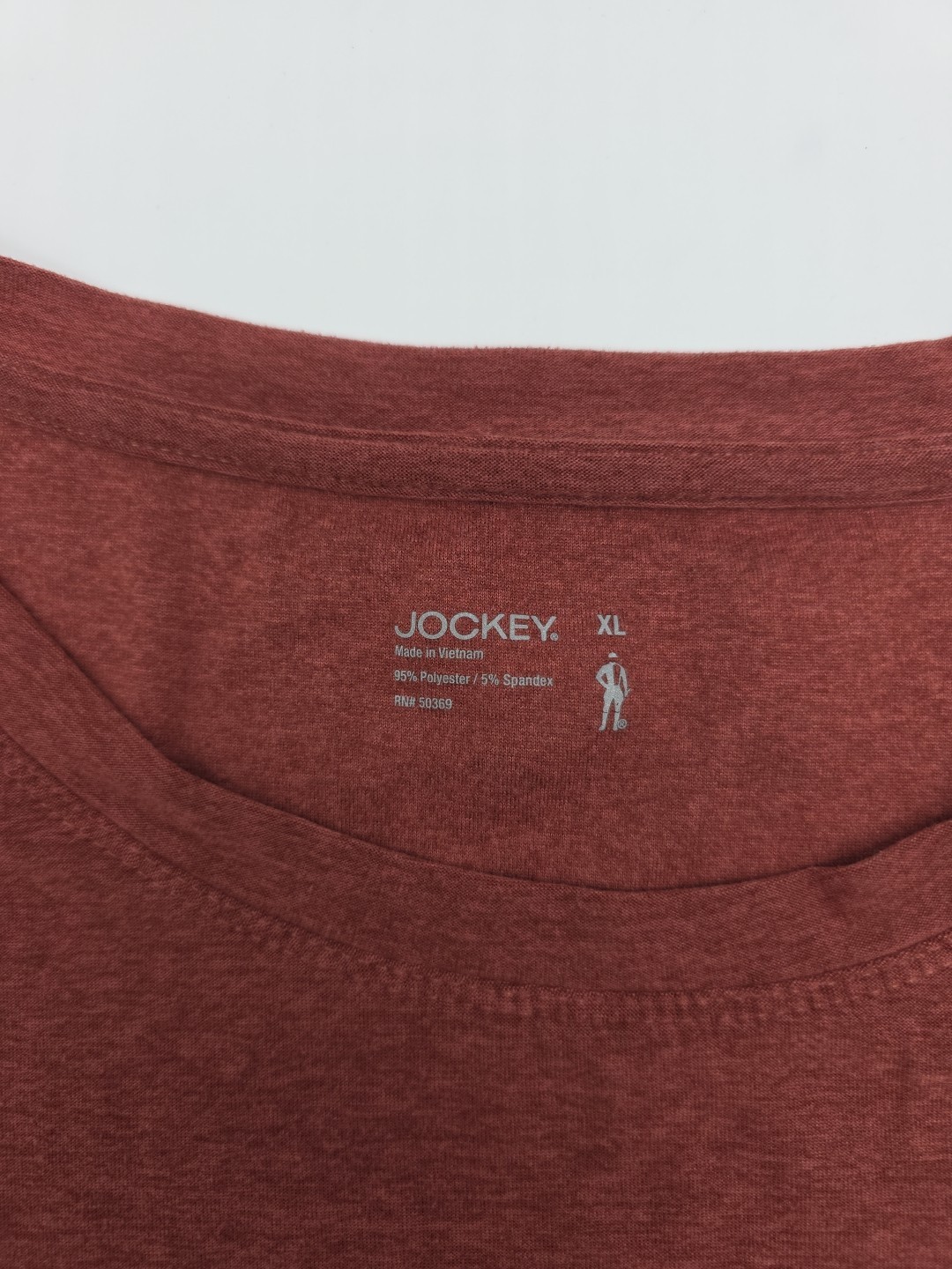 Jockey T-shirt Women XL Red Solid .#42442