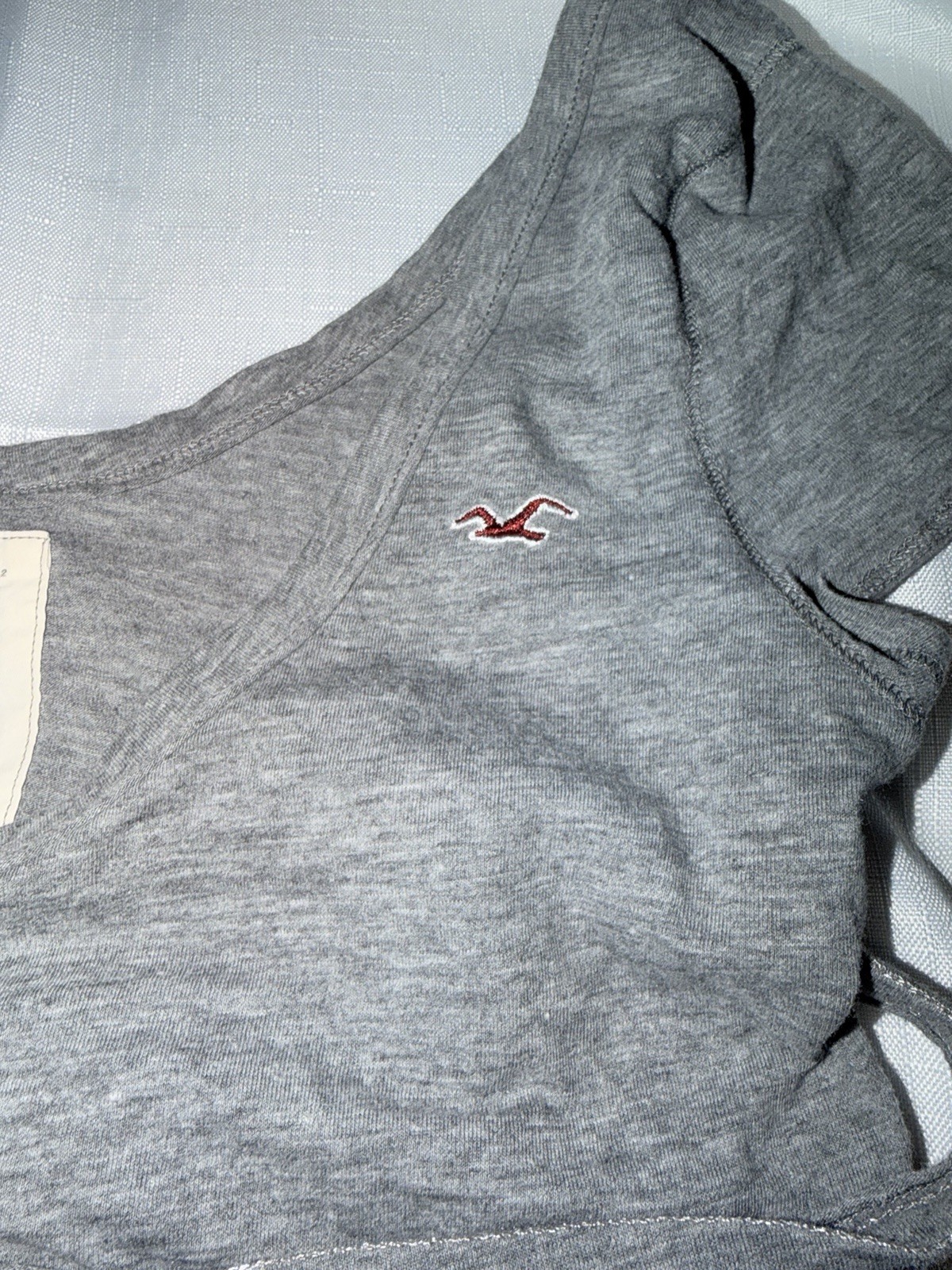 Rare Y2KHollister Women’s Gray baby doll top size medium great condition
