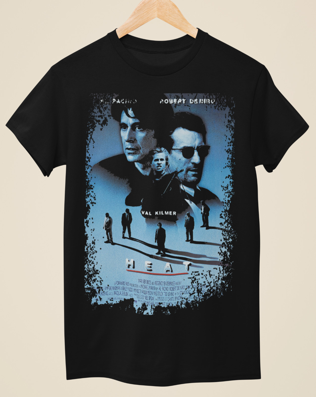 Heat – Movie Poster Inspired Unisex Black T-Shirt