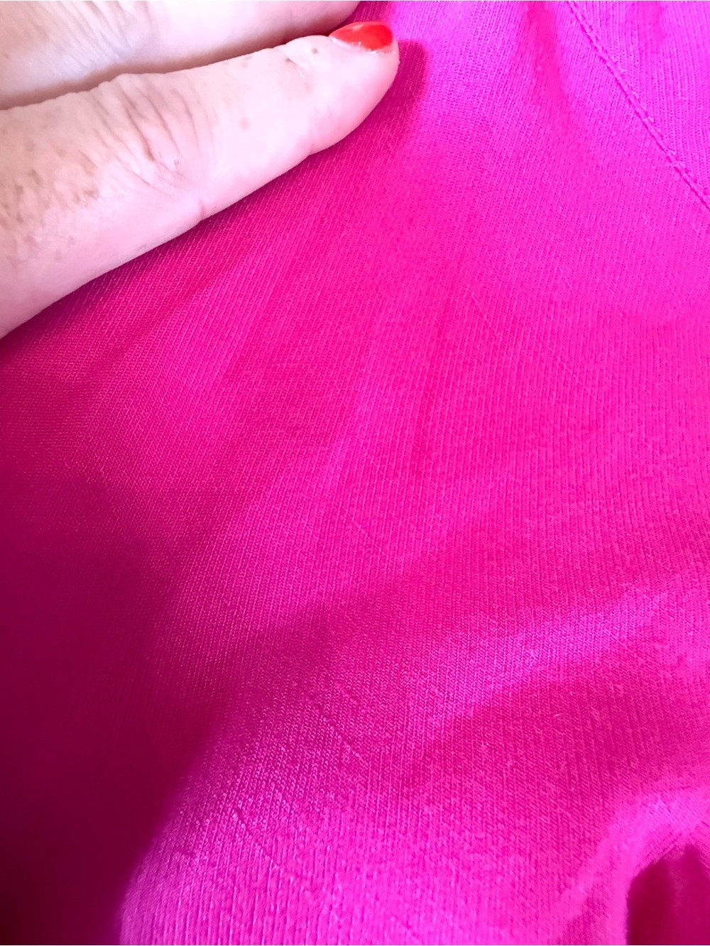 Floreat Anthropologie Pink Satin Off Shoulder Balloon Sleeve Blouse