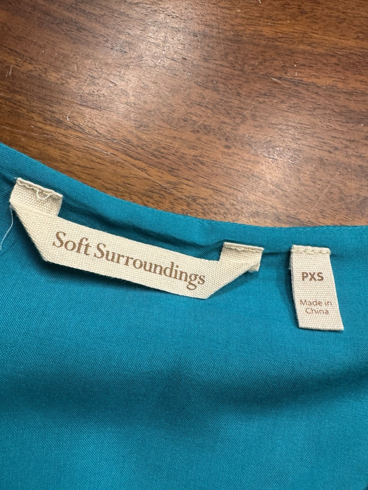 Soft Surroundings Petites Layered Gauzy Tunic Blouse Bell Sleeves Lagenlook PXS