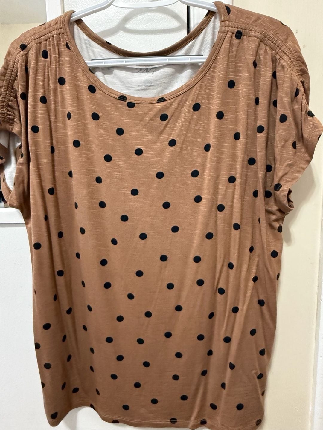Maurices 24/7 Polka Dot Drop Shoulder Crewneck Tee