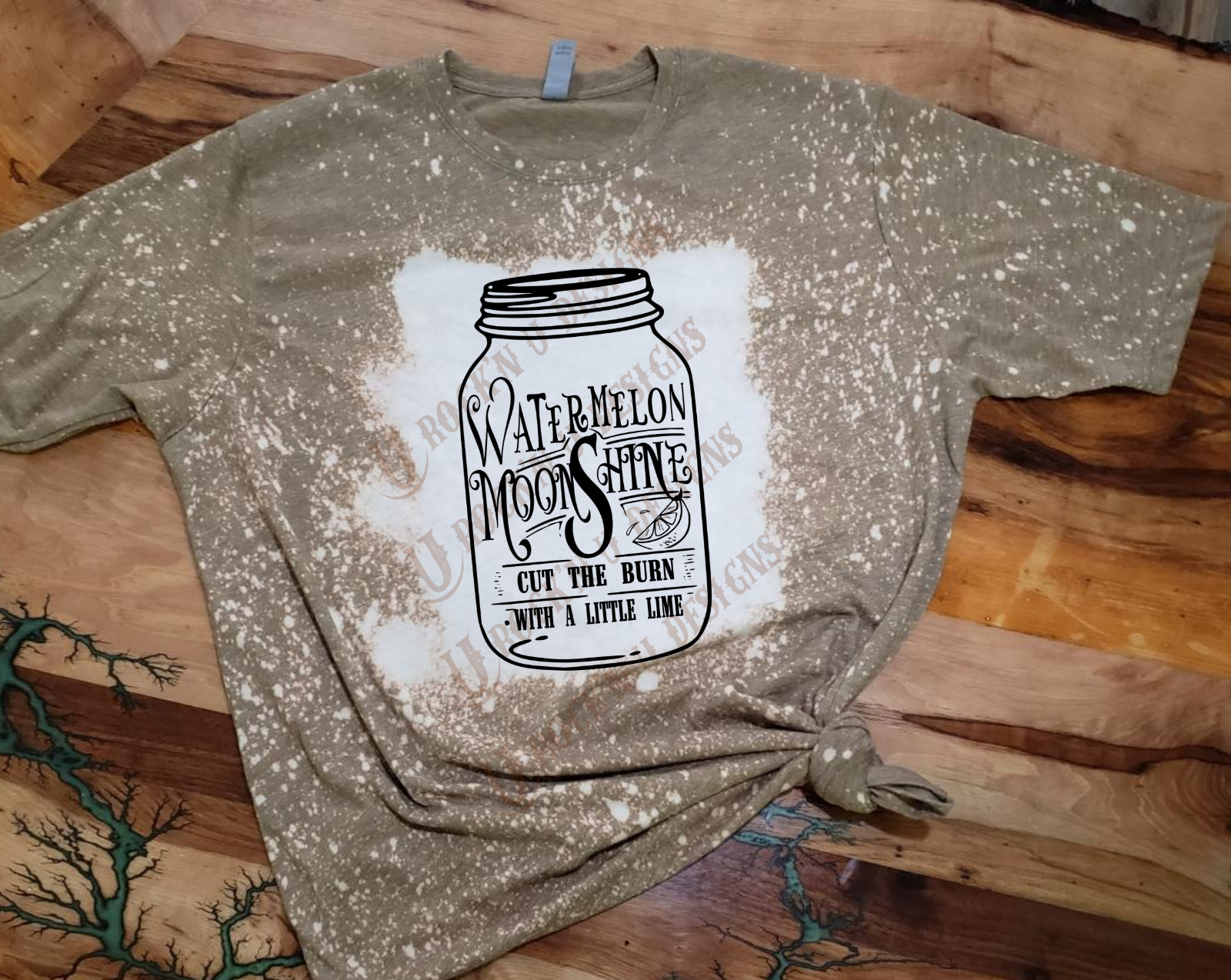 CUSTOM UNISEX T-SHIRT – ” WATERMELON MOONSHINE “