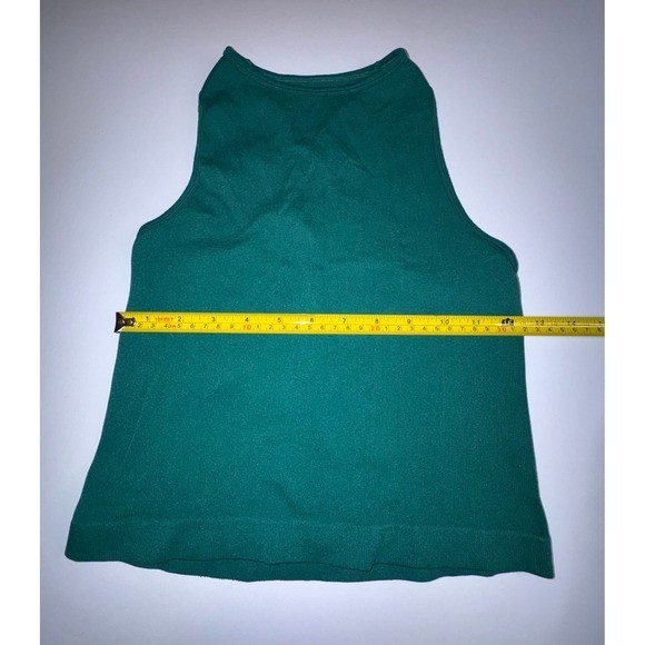Intimately Free People Womens XS/S Emerald Green Seamless High Neck Tank Top