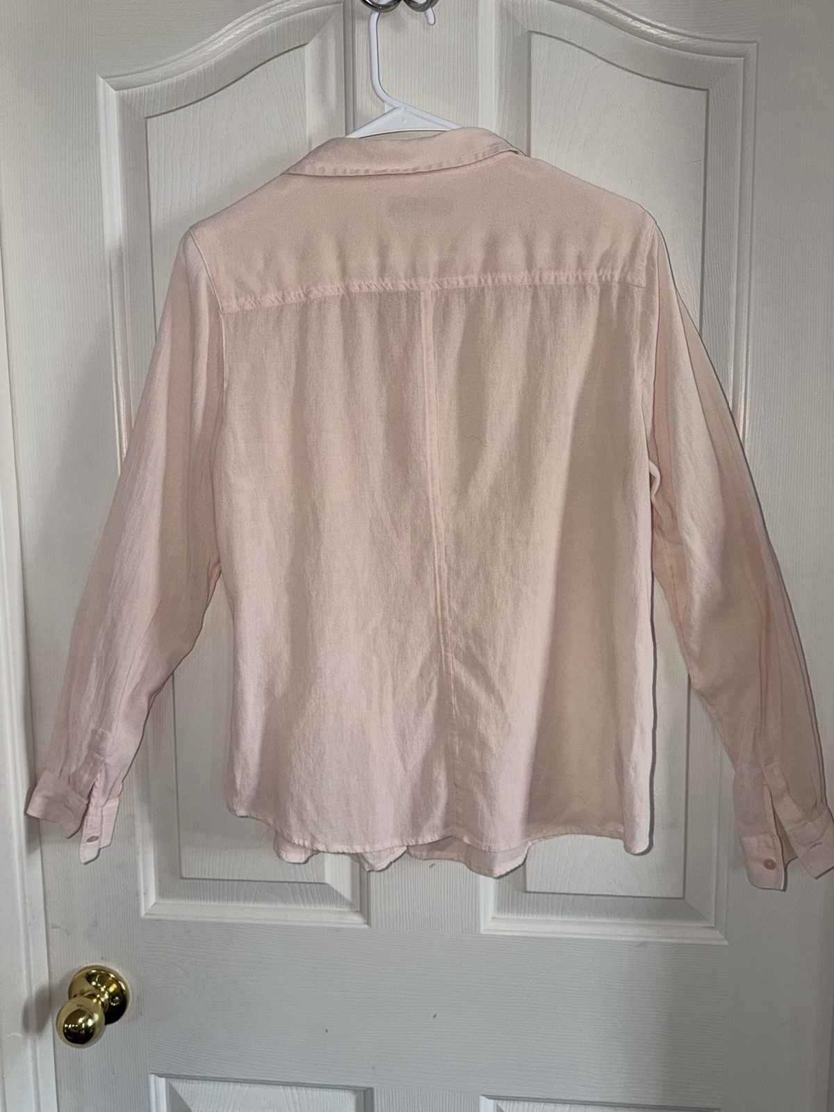 loft blouse medium Flowy Button Down Blush