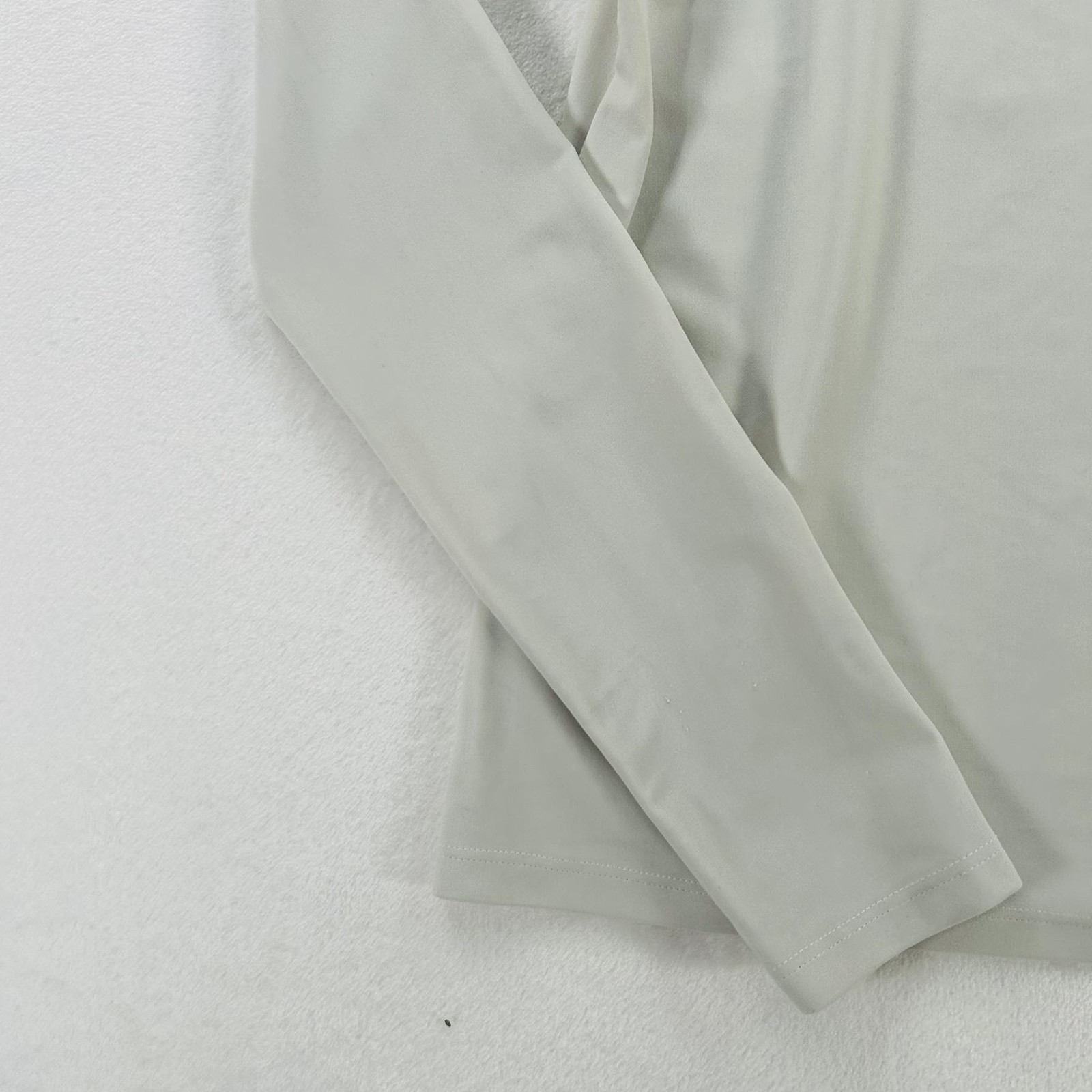 Sportmax Code Shirt Womens Small Beige Turtleneck Long Sleeve Stretch Jersey