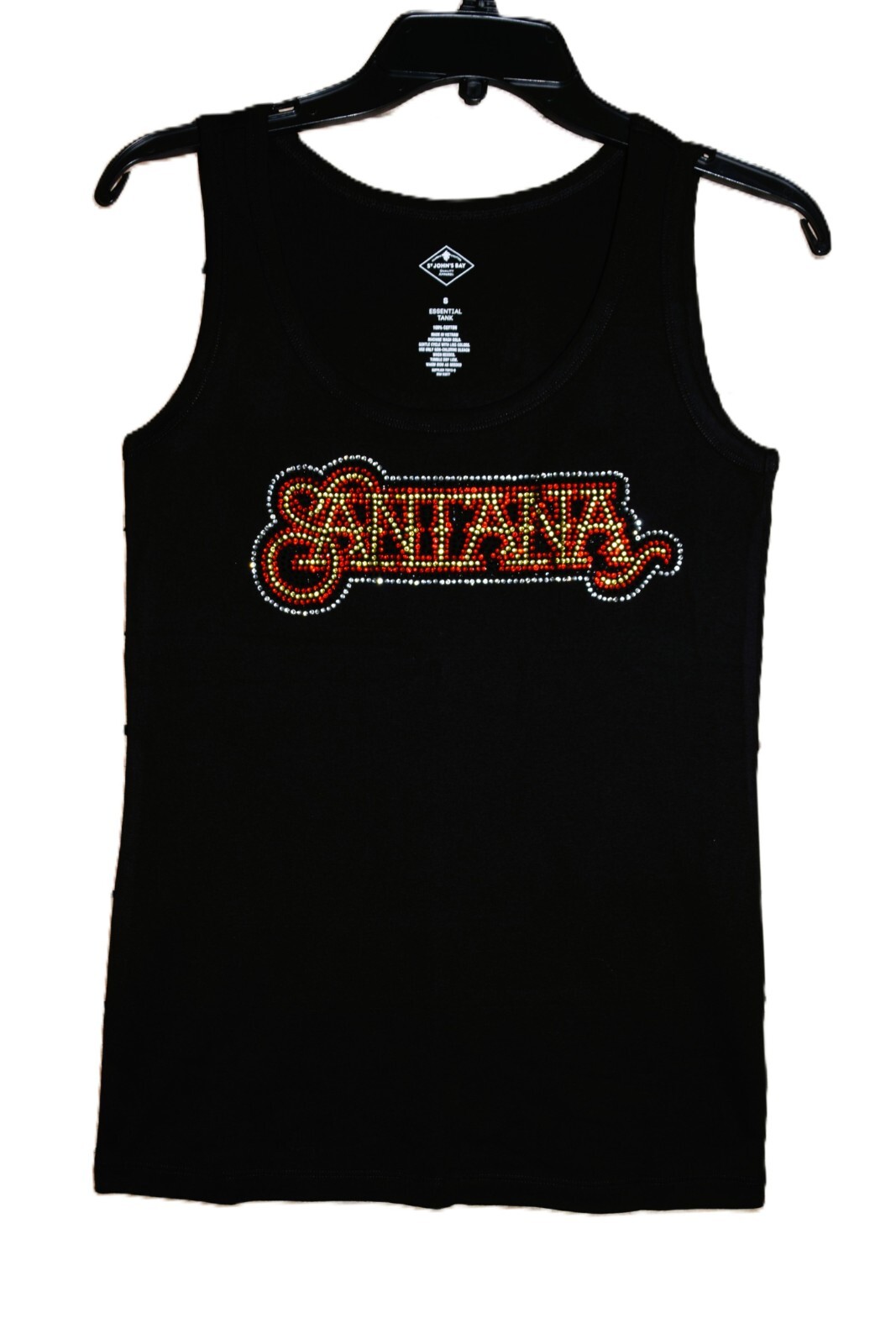 Santana rhinestone bling shirt or tank XS S M L XL XXL 1X 2X 3X 4X 5X