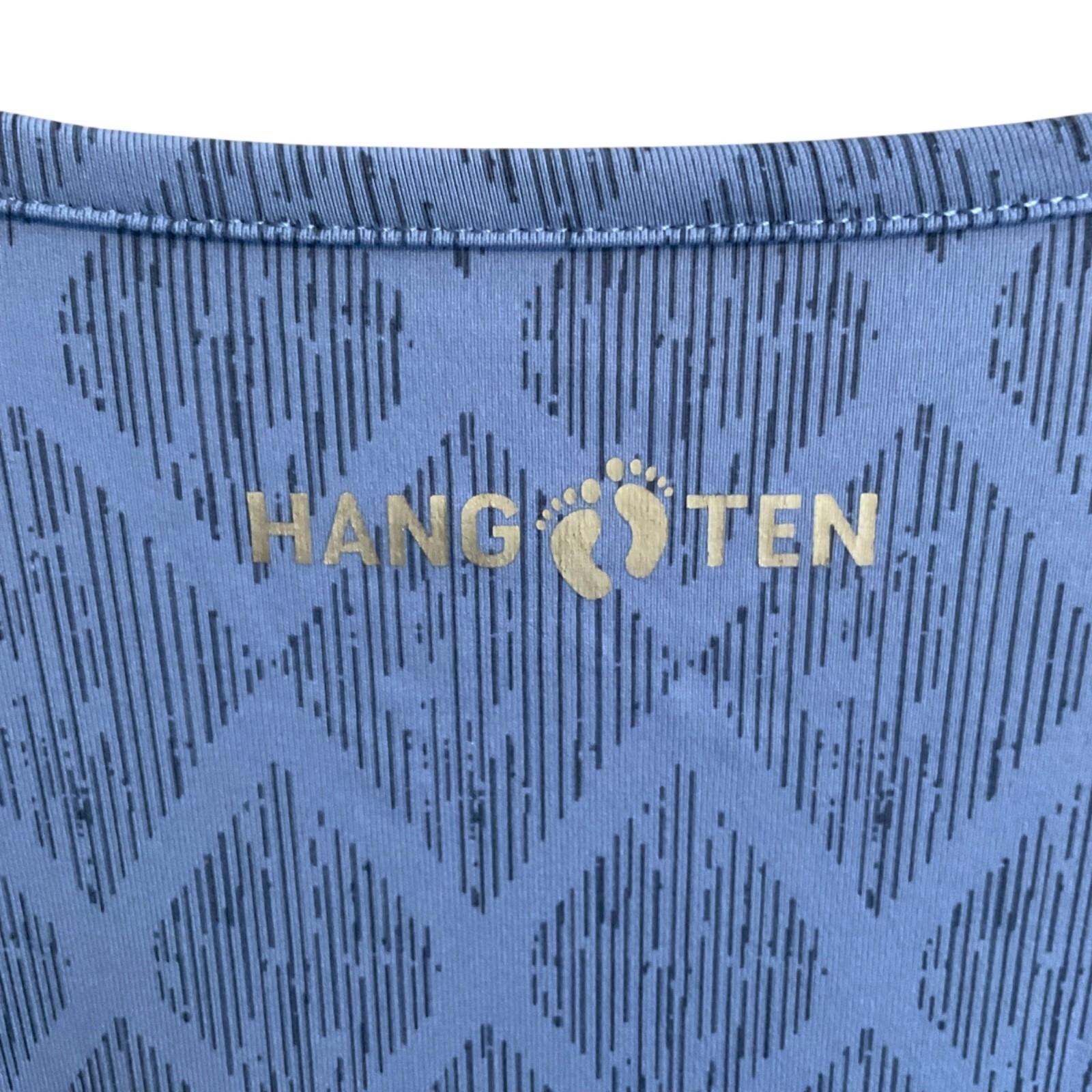 Hang Ten Sun Protection Swim Shirt Womens Size S Long Sleeve Blue Diamond Surf