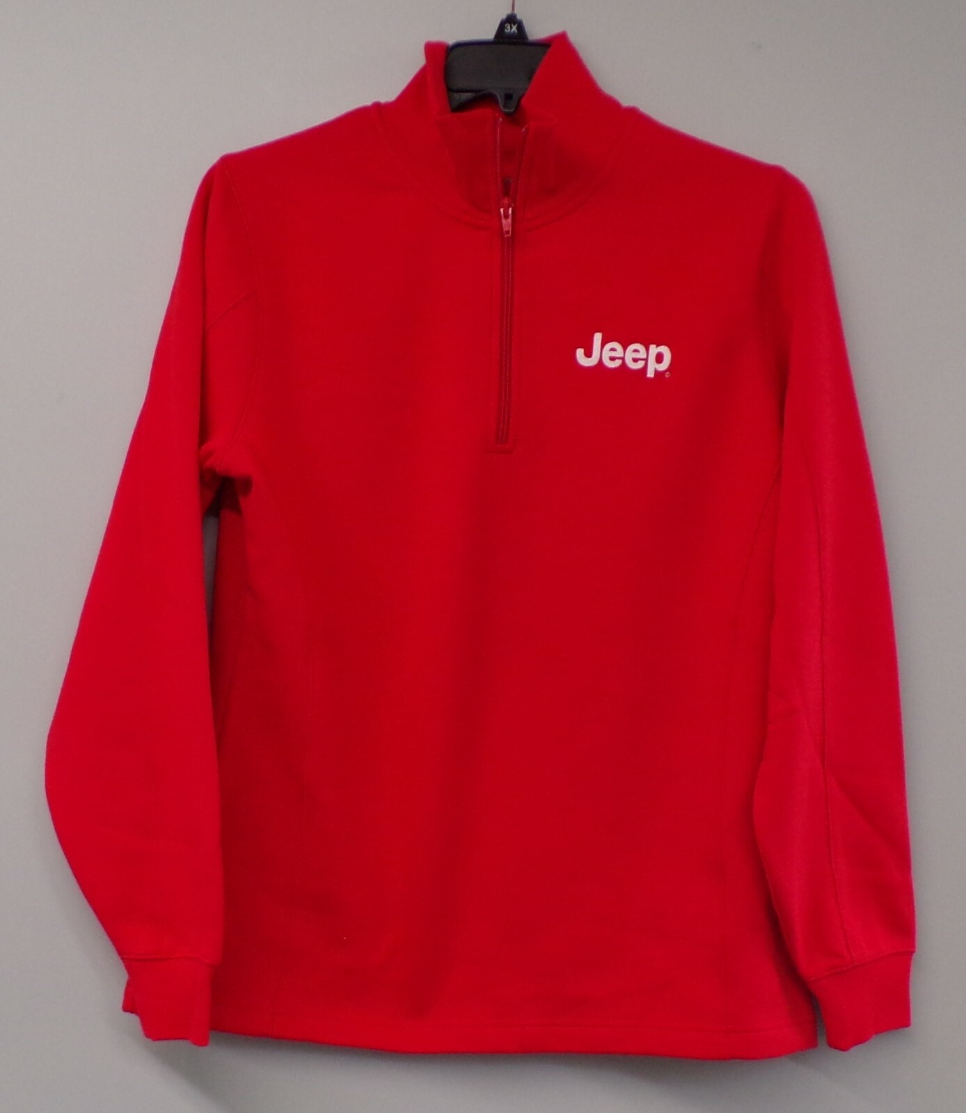 Jeep Ladies Heavyweight 1/4 Zip Embroidered Sweatshirt XS-4XL Womens New