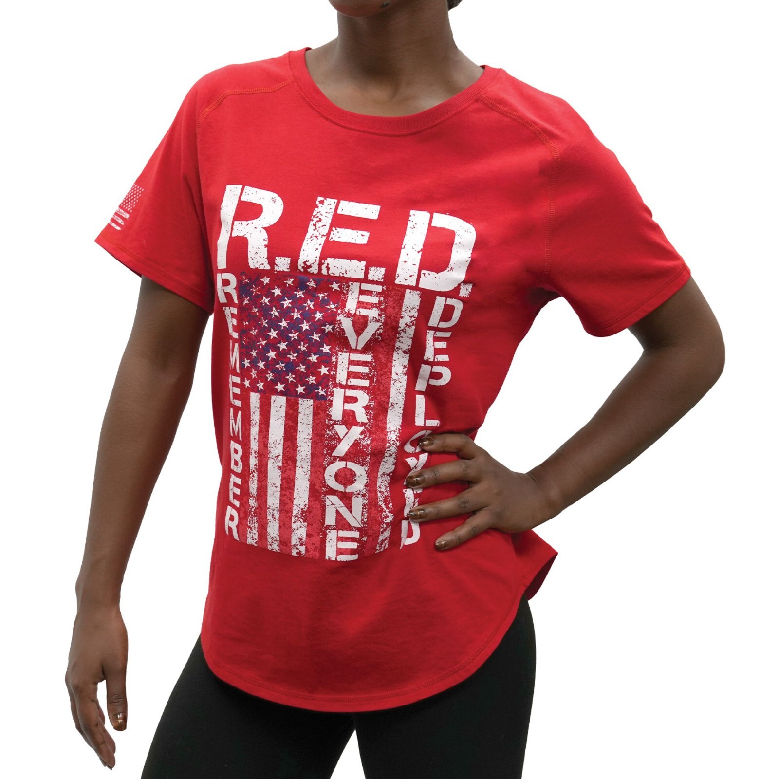 Rothco Womens R.E.D. (Remember Everyone Deployed) T-Shirt – Short Sleeve Tee