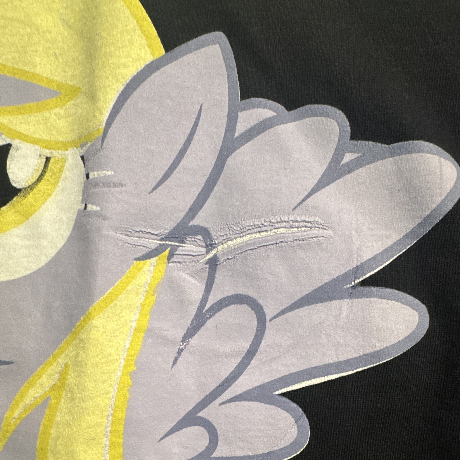 Hot Topic My Little Pony Derpy Hooves “Muffins” Black T-Shirt Men’s S
