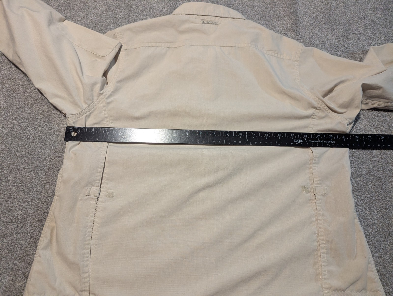 Exoffficio Shirt Womens Large? Beige Buzz Off Hiking Outdoor Fishing Camping