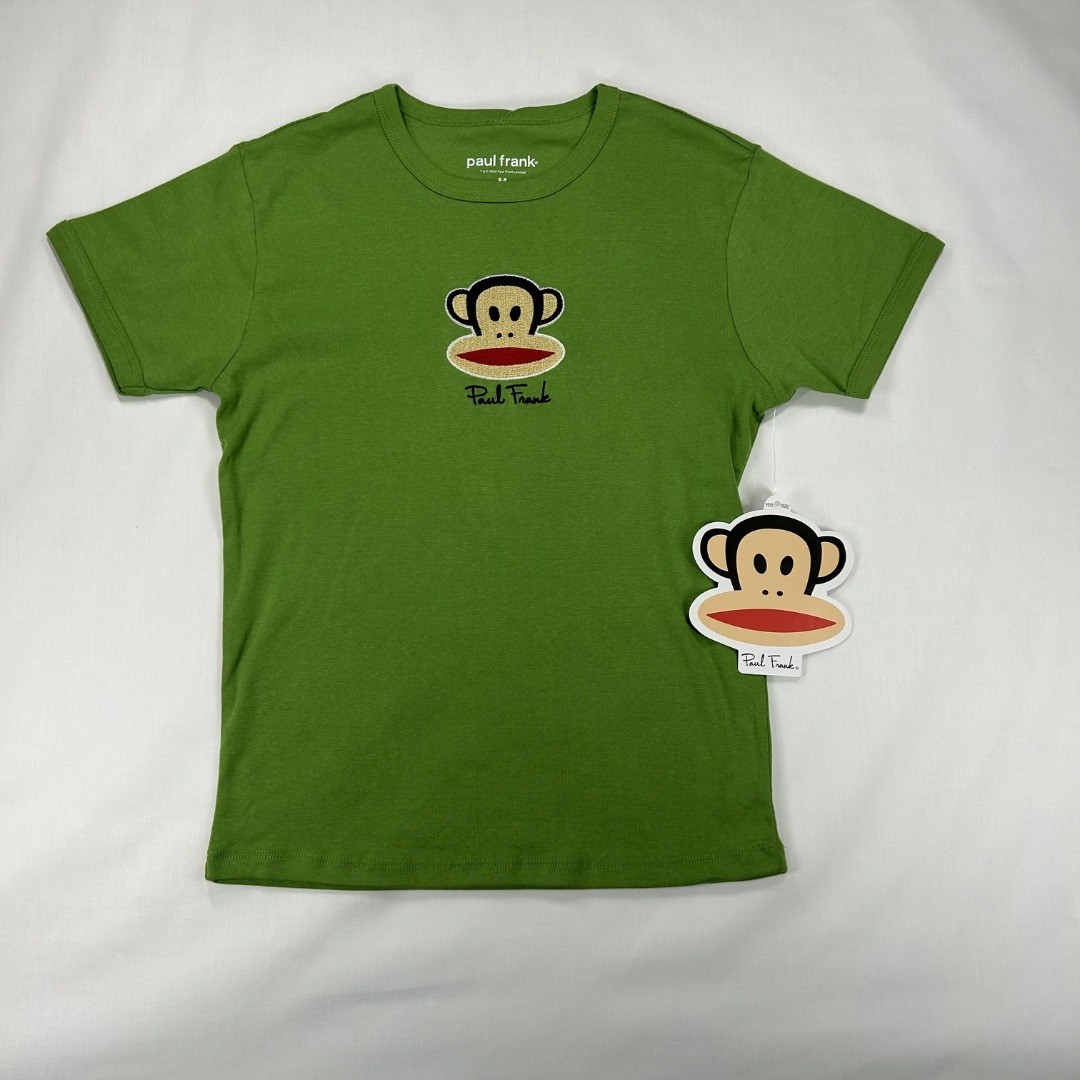 Paul Frank Julius Monkey Green Graphic T Shirt Julius the Monkey Small NWT