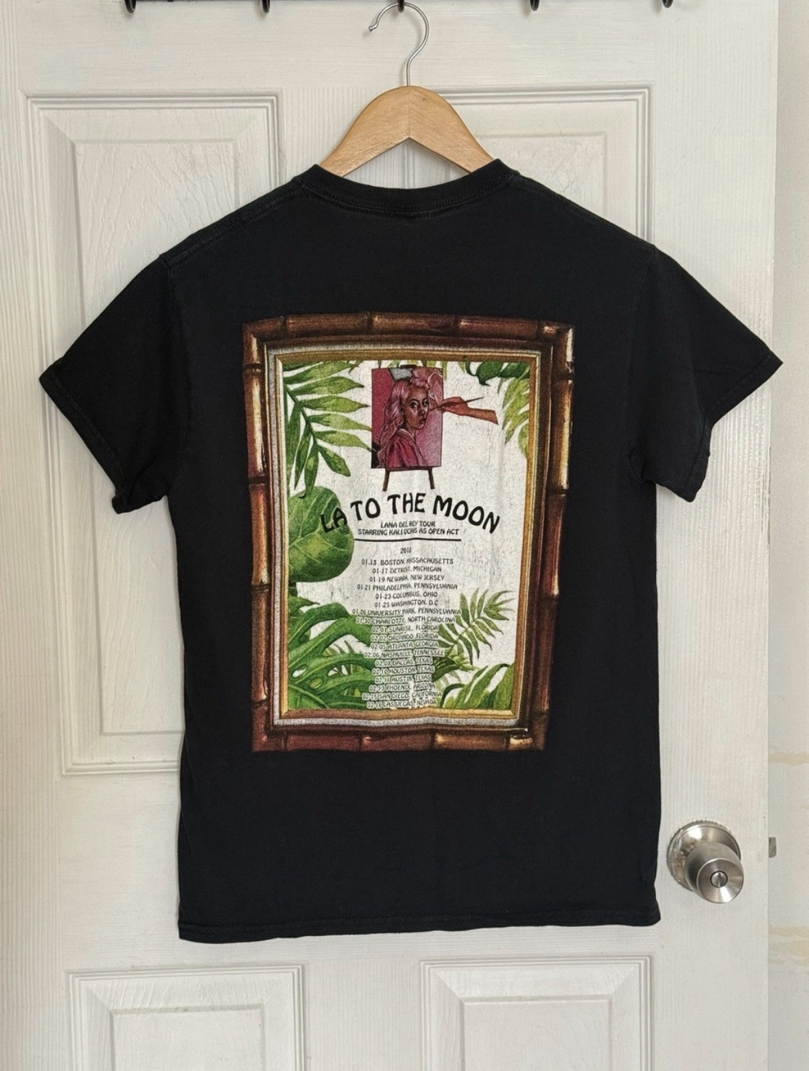 LANA DEL REY KALI UCHIS LA to the Moon Tour Bootleg Concert Graphic Tee T-Shirt