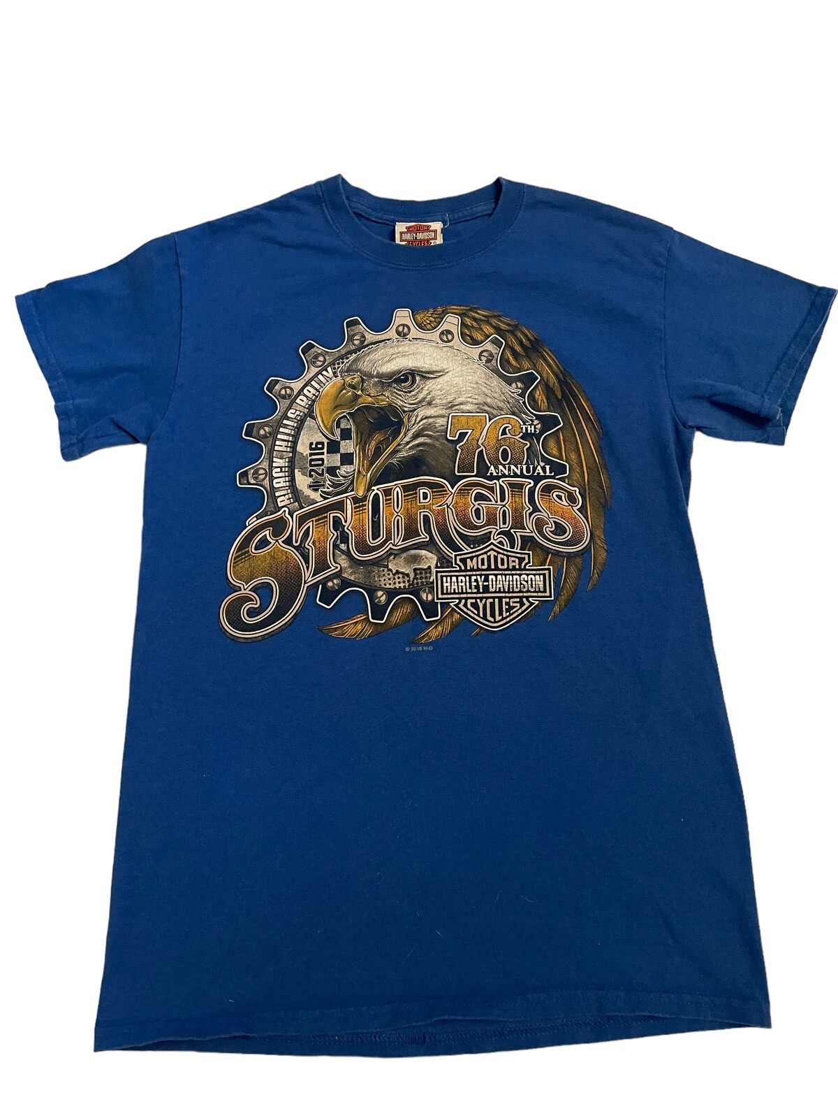 Harley Davidson Shirt Womens Small 76th Annual 2016 Sturgis Black Hills Rally