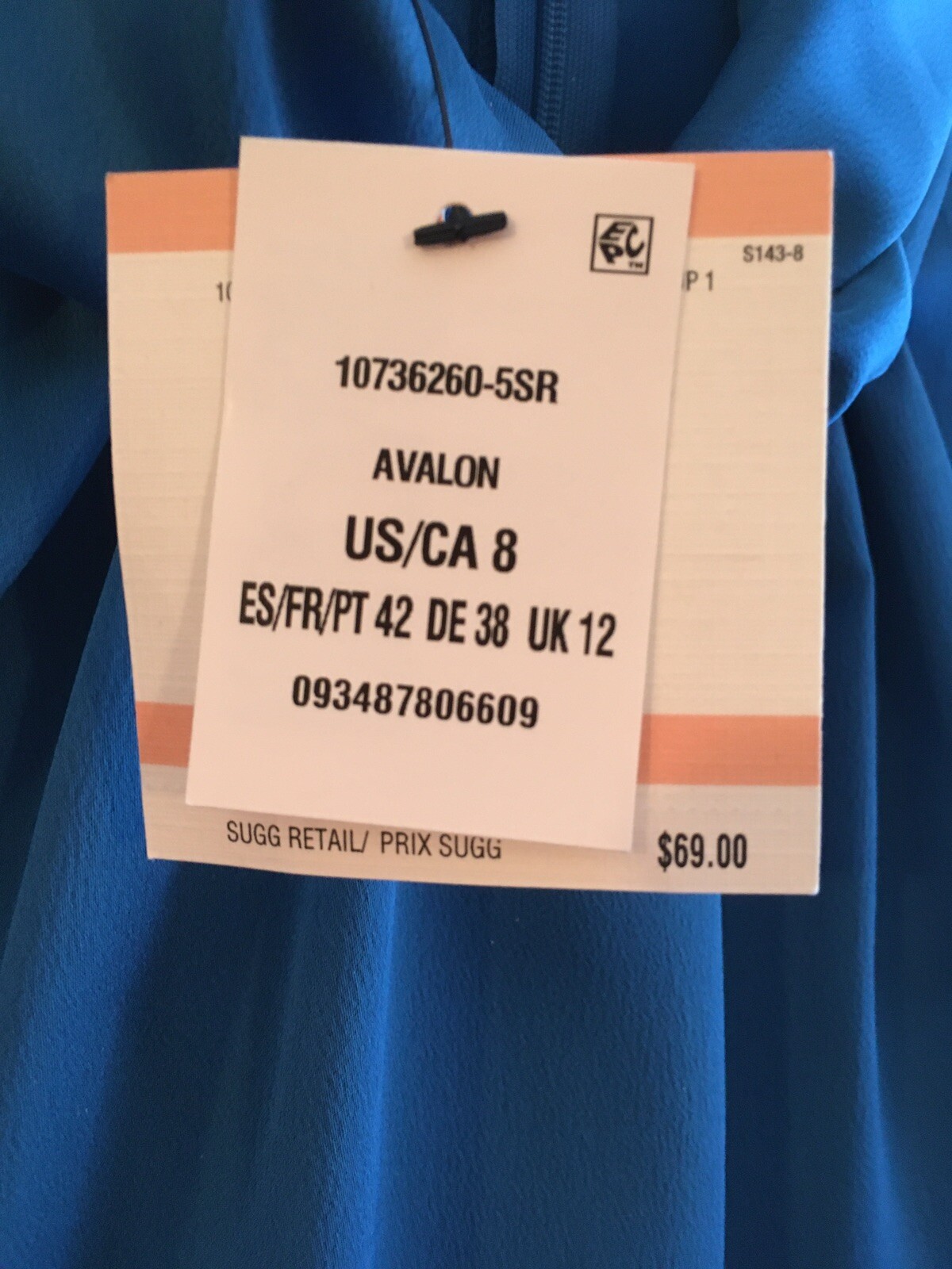 NWT Womens Cocktail Blouse Size 8 ANNE KLEIN Teal Blue Satin Wrinkle Free $69