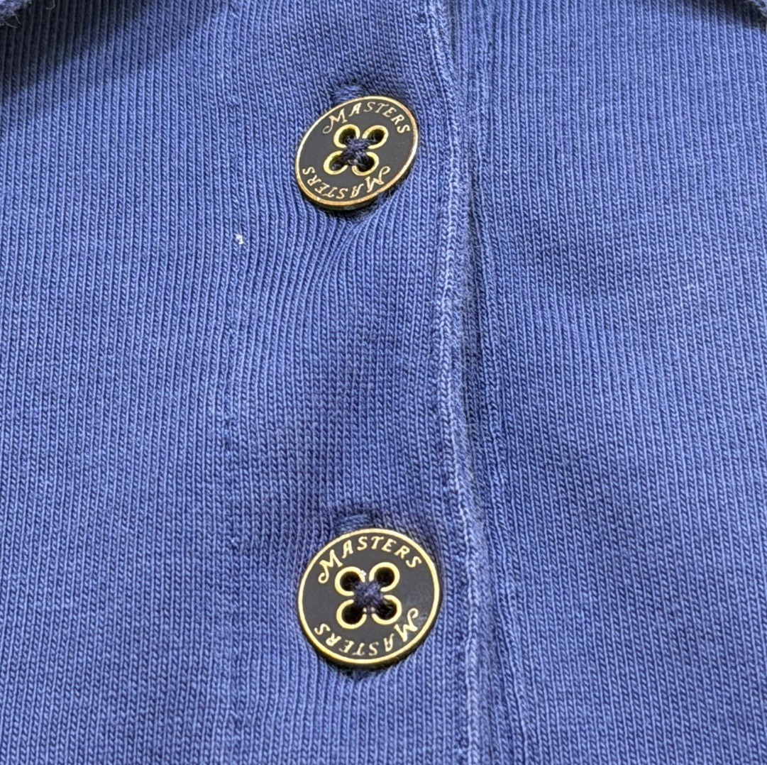 Magnolia Lane Collection Masters Golf Blue Polo Shirt Cotton Womens Size Medium