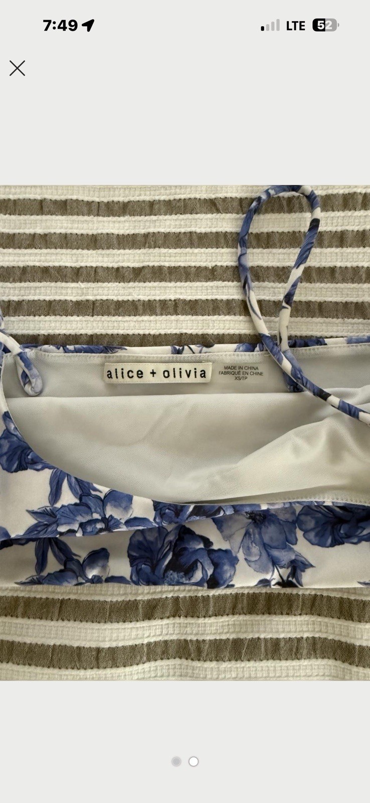 Alice+Olivia Penny Scoop Neck Crop Top