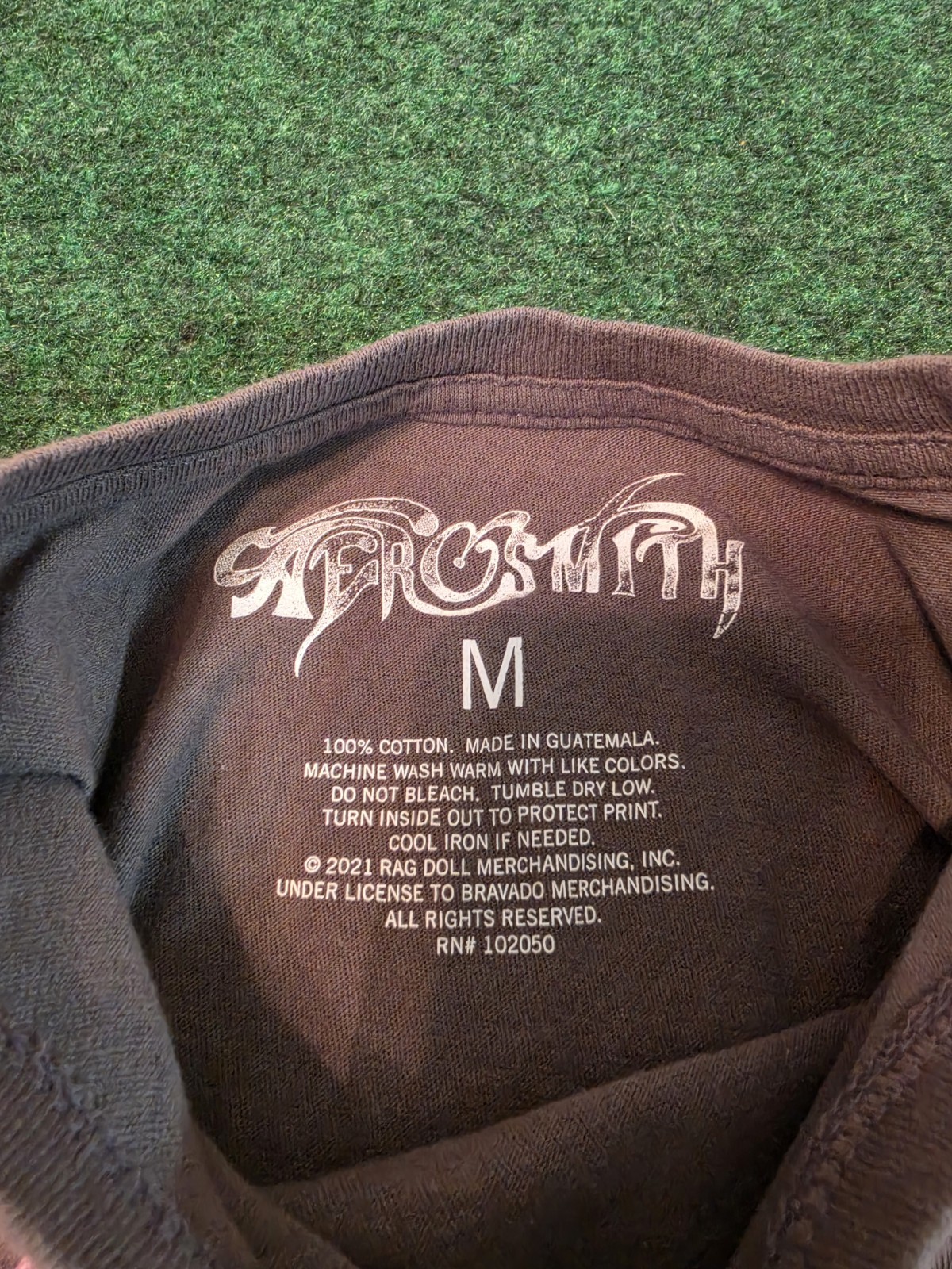 Aerosmith 1974 US Tour Shirt M Band Concert Rock Retro Grunge AC/DC Faded Punk