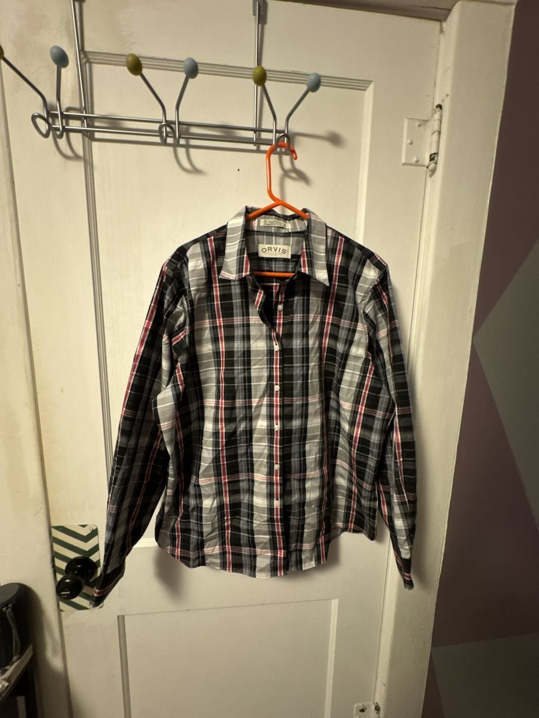 Orvis Women’s Carefree Long Sleeve Button-Down Plaid Shirt