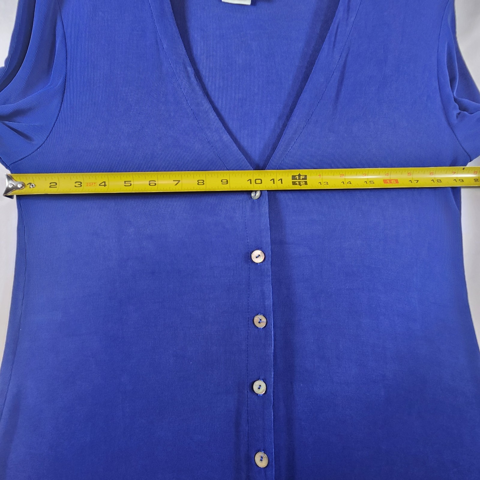 Rabbit Rabbit Rabbit Tunic Blouse Shirt Size 10M Blue Button Long Sleeve